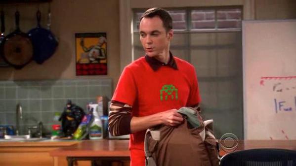 Sheldon's Space Invader Shirt