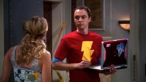 Sheldon's Shazam Shirt